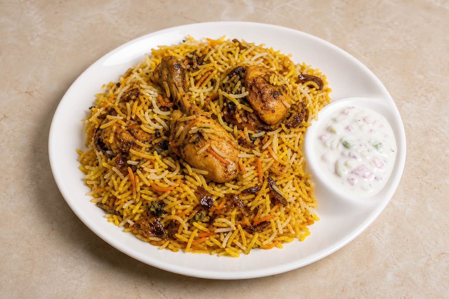 Photorealistic Chicken biryani box P09 food image by VDAMO