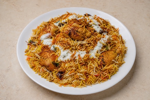 Photorealistic Chicken biryani box P01 food image by VDAMO