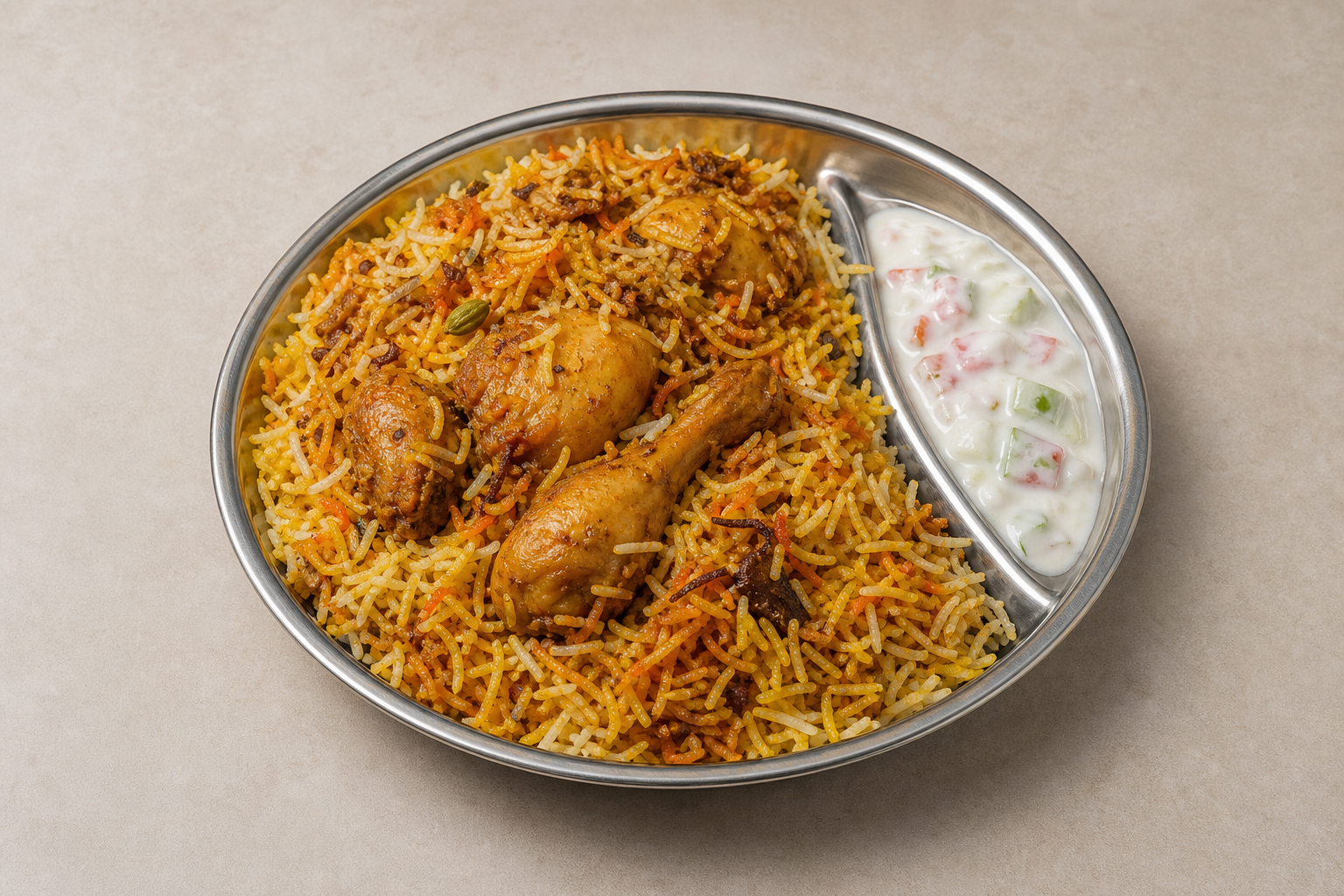 Photorealistic Chicken biryani box P05 food image by VDAMO