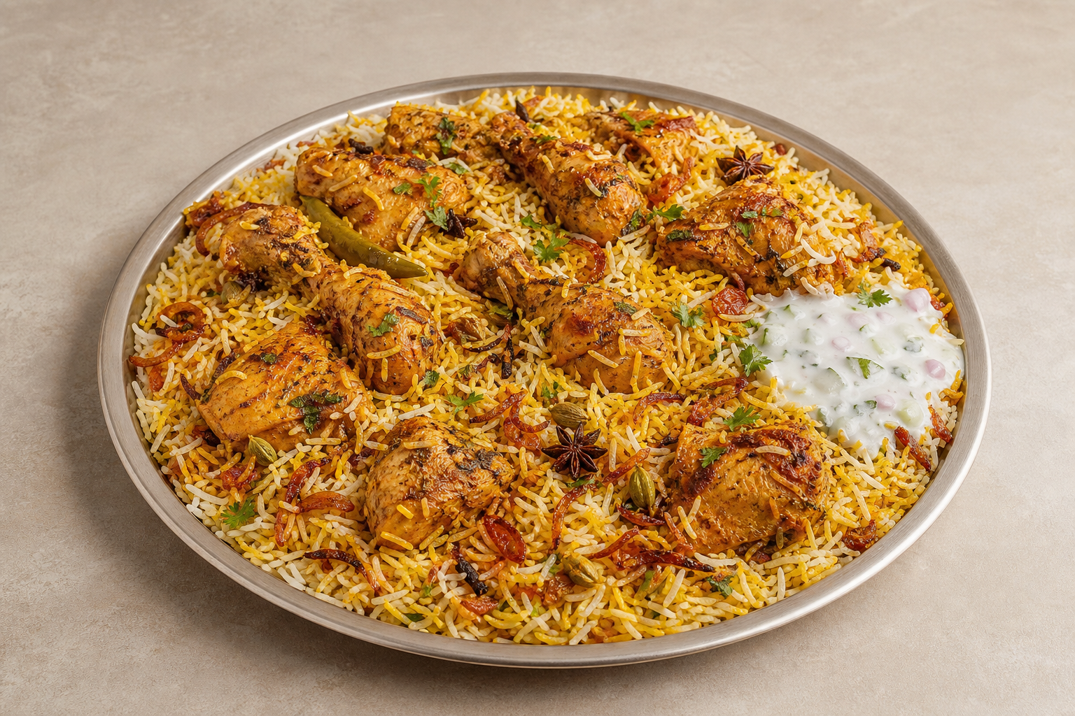 Photorealistic Chicken biryani box P10 food image by VDAMO
