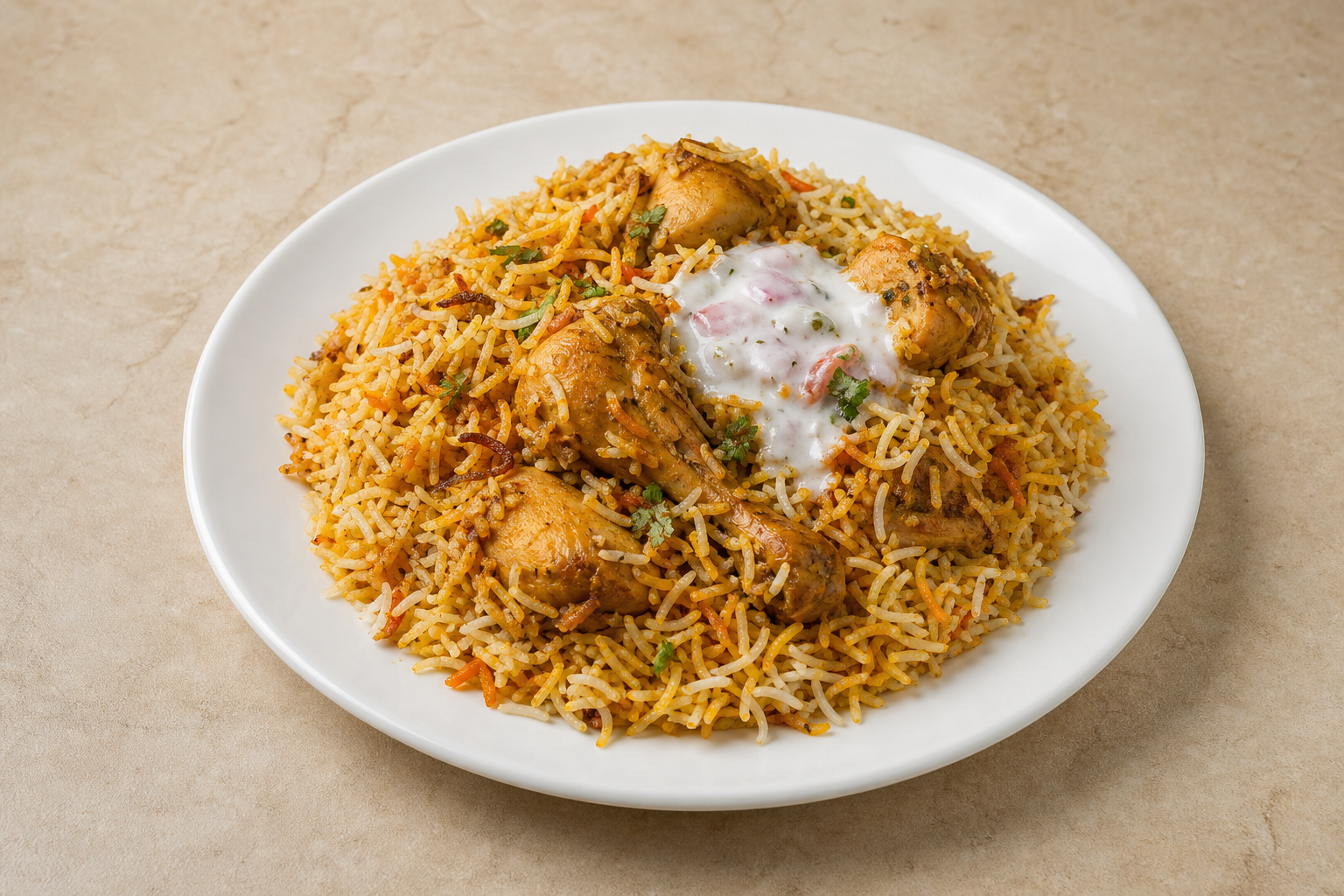 Photorealistic Chicken biryani box P09 food image by VDAMO