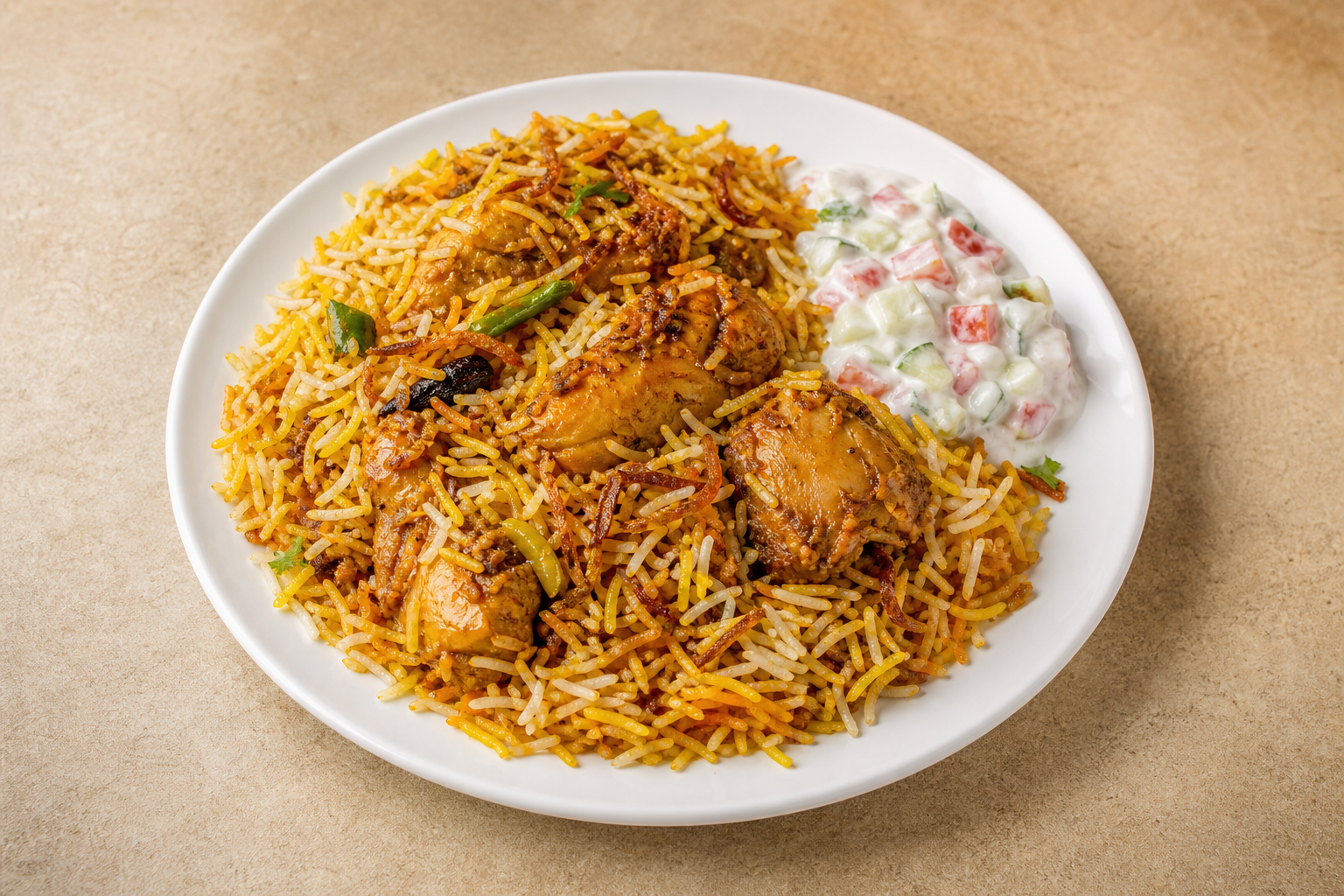 Photorealistic Chicken biryani box P09 food image by VDAMO