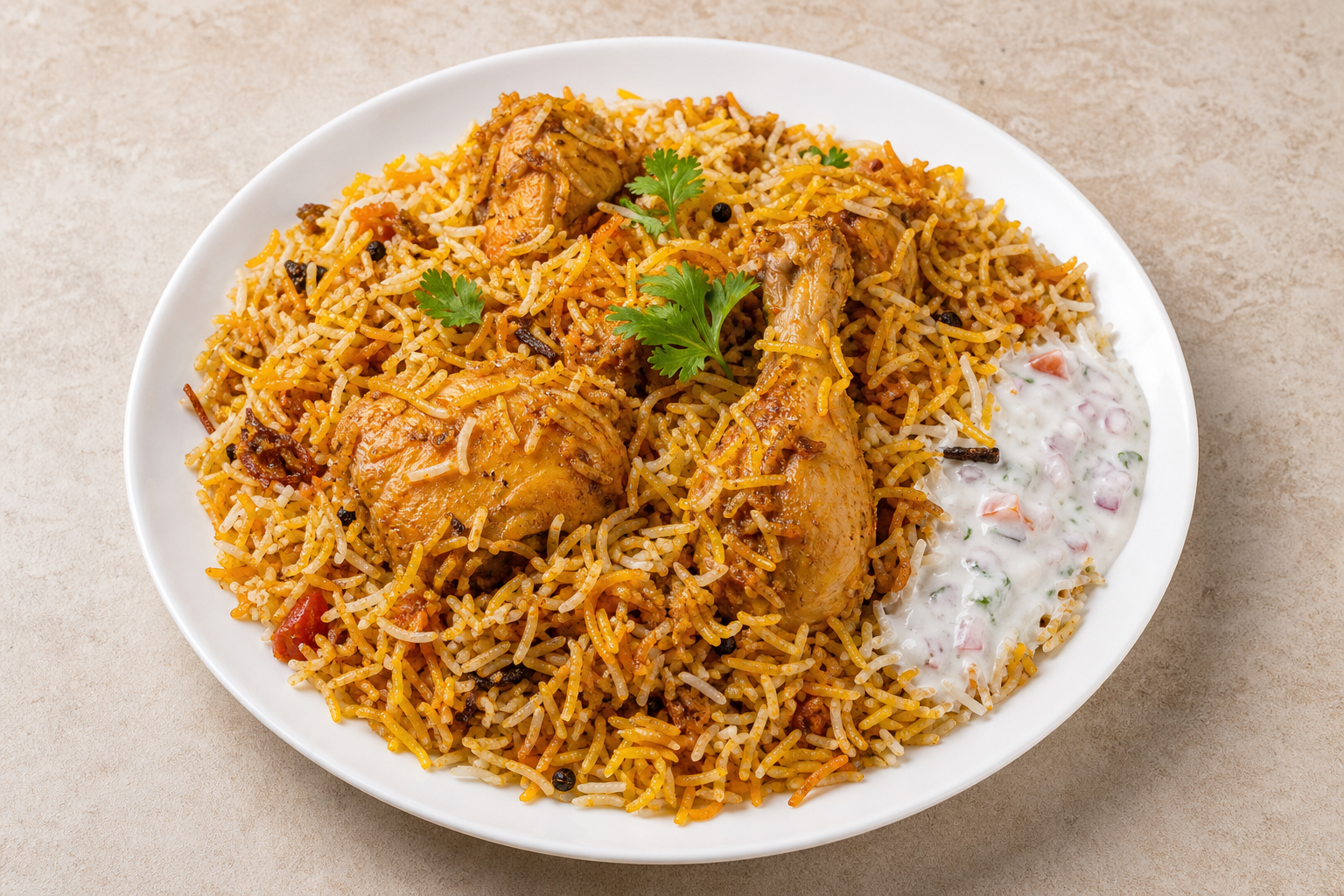 Photorealistic Chicken biryani box P01 food image by VDAMO