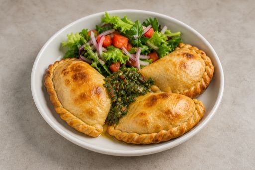 Photorealistic Latin empanada combo P04 food image by VDAMO