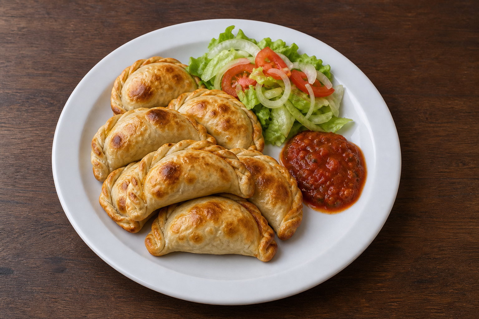 Photorealistic Latin empanada combo P01 food image by VDAMO