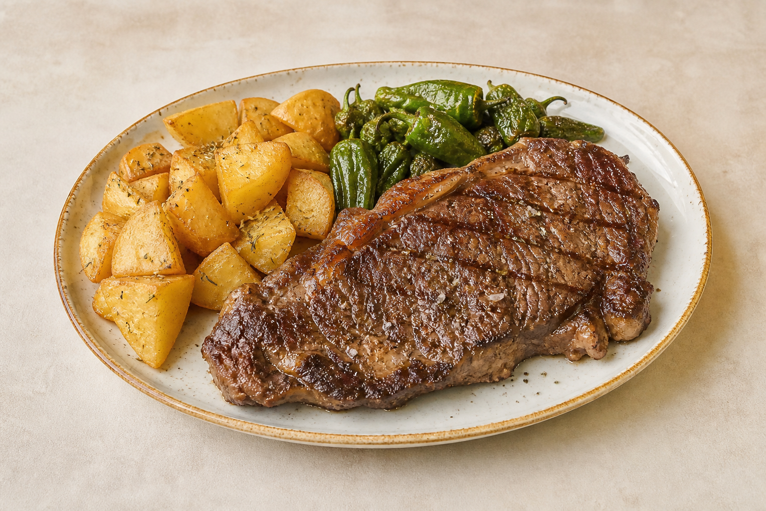 AR Beef steak plate western P03 — Argentina dish