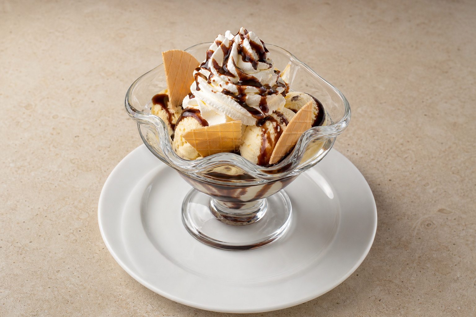 AT Ice cream sundae dessert P01 — Austria dish