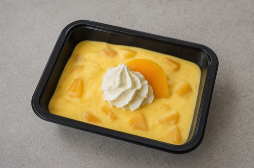Photorealistic AT Mango pudding cup dessert P06 food image by VDAMO