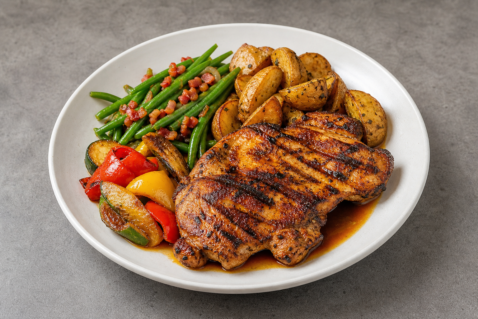 AT Grilled chicken steak western P04 — Austria dish