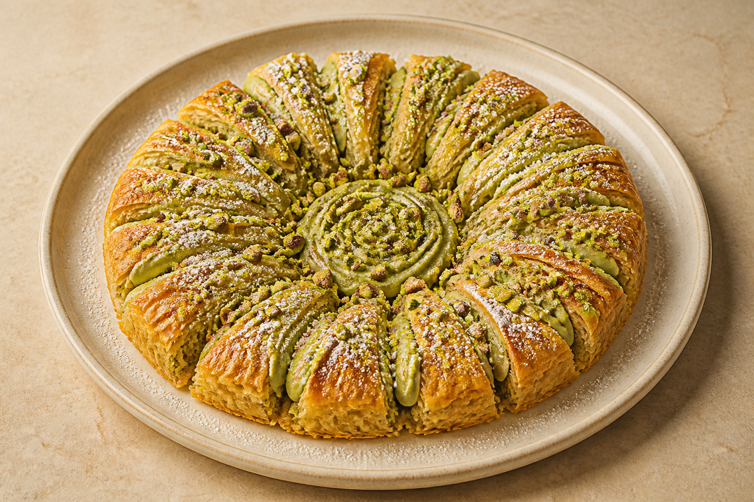 AU Pistachio dessert plate dessert P10 — Australia dish