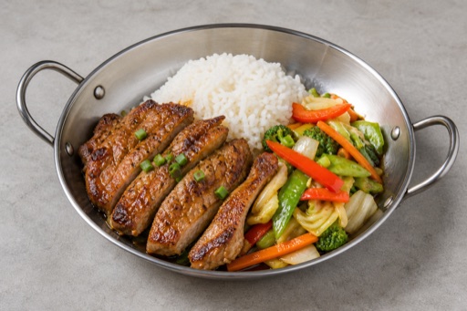 AU Pork chop plate western P05 — Australia dish