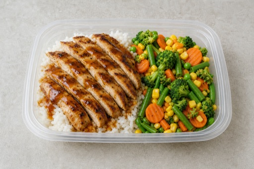 AU Pork chop plate western P07 — Australia dish