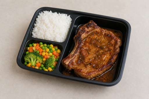 AU Pork chop plate western P08 — Australia dish
