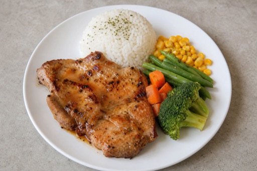 AU Pork chop plate western P09 — Australia dish
