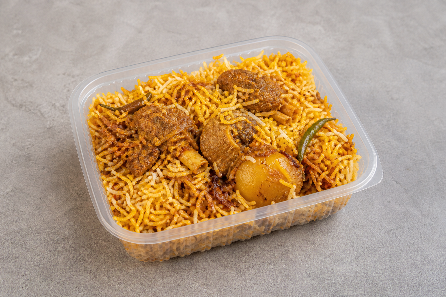 Bangladeshi biryani box P07 — dish