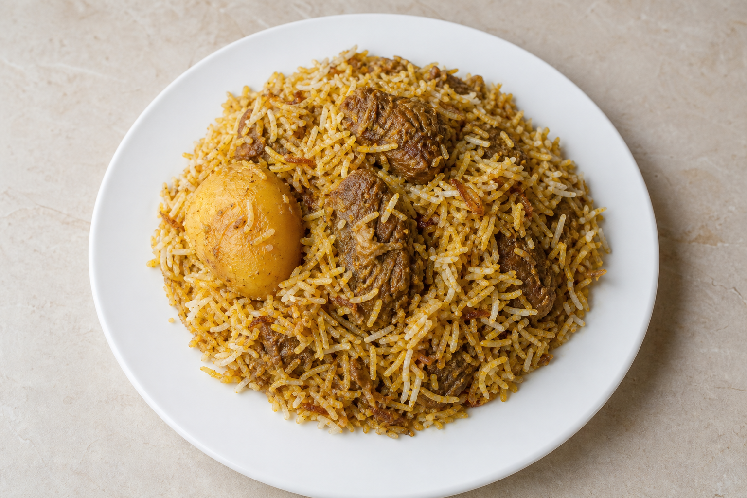 Bangladeshi biryani box P01 — dish
