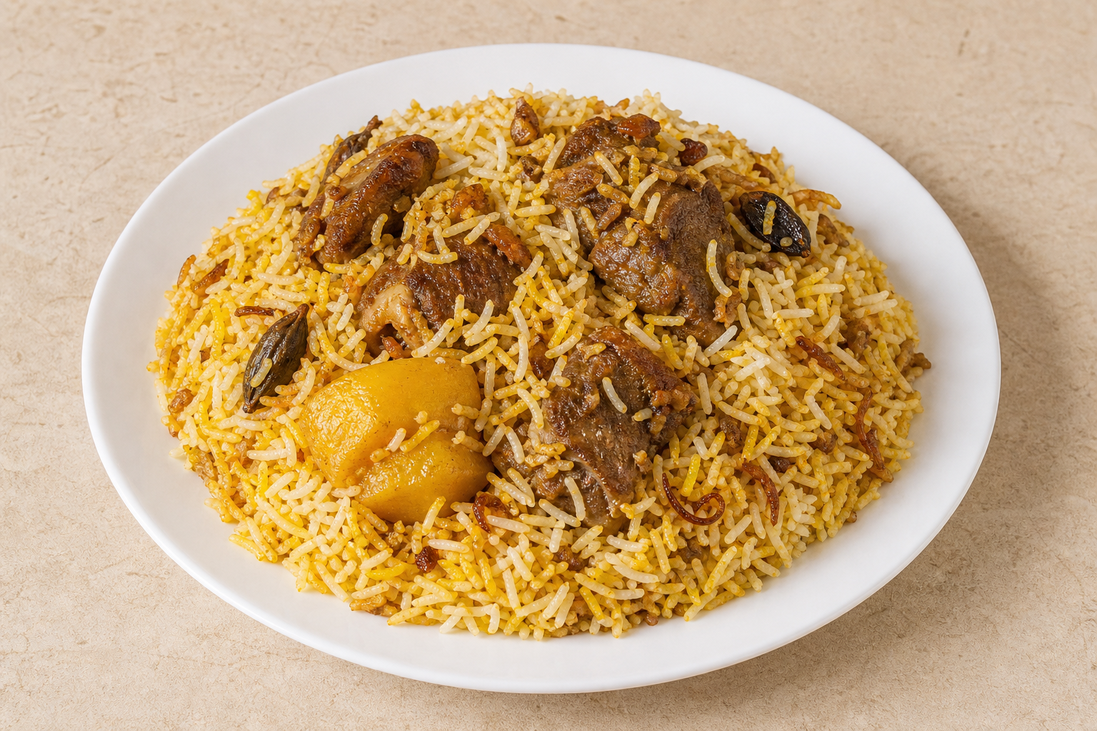 Bangladeshi biryani box P01 — dish
