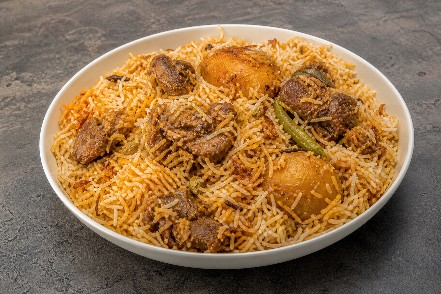 Bangladeshi biryani box P04 — dish