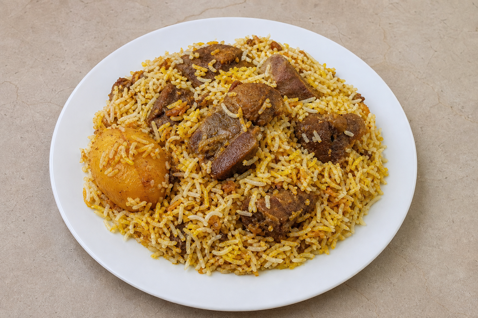 Bangladeshi biryani box P01 — dish