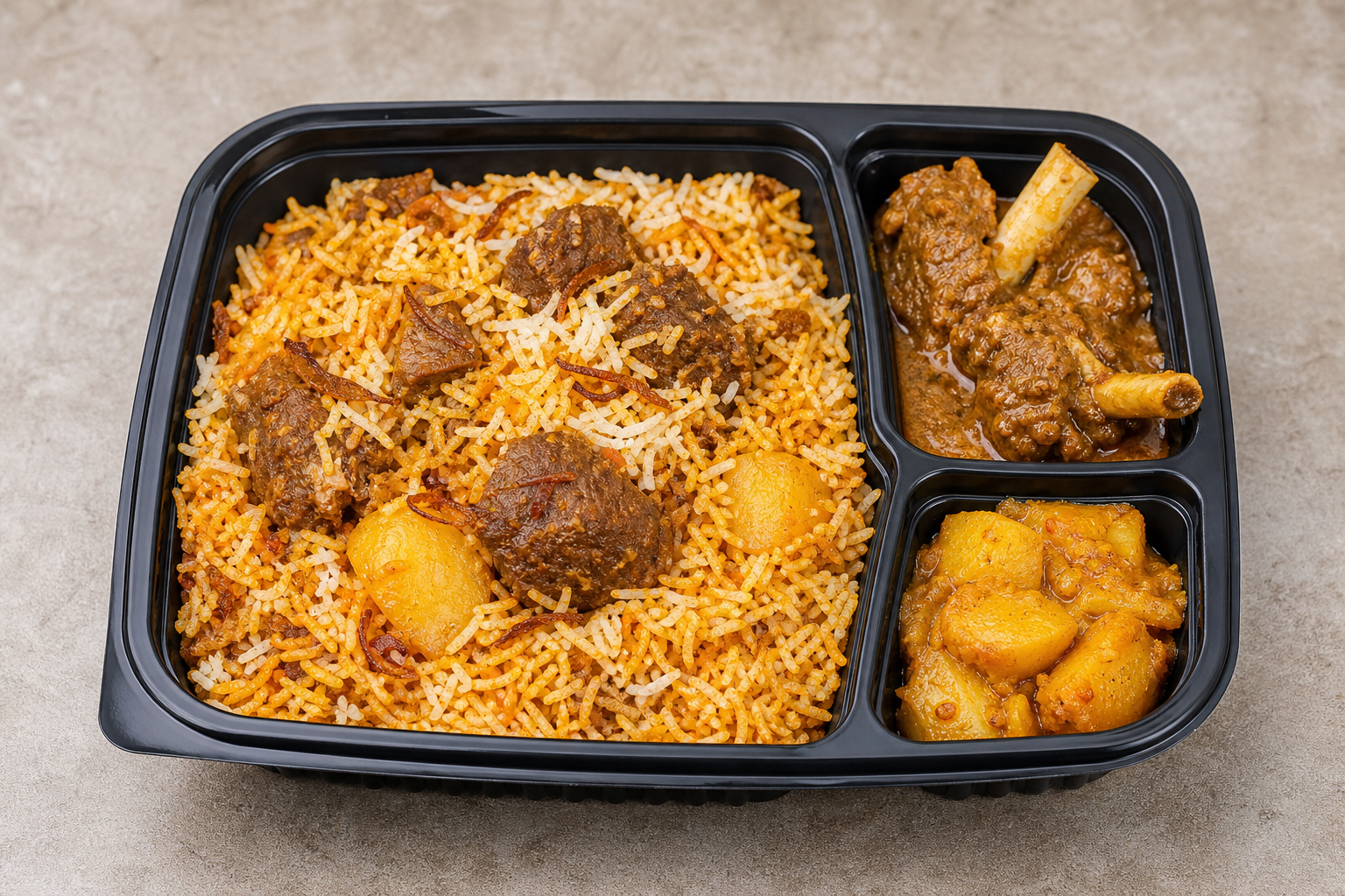 Bangladeshi biryani box P08 — dish