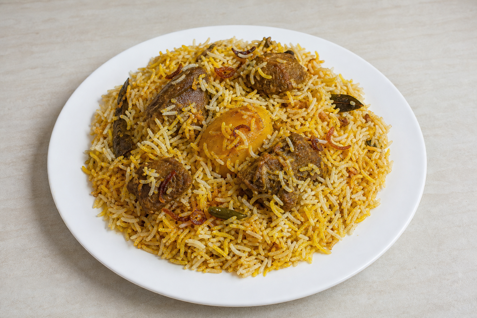 Bangladeshi biryani box P01 — dish