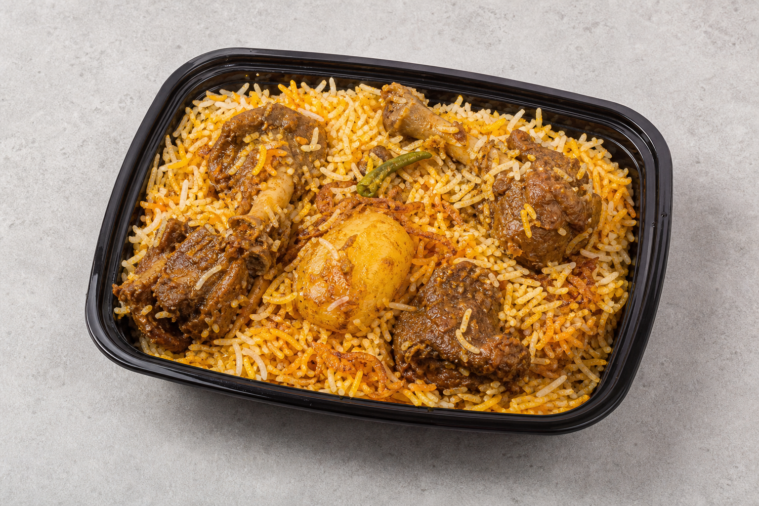 Bangladeshi biryani box P06 — dish