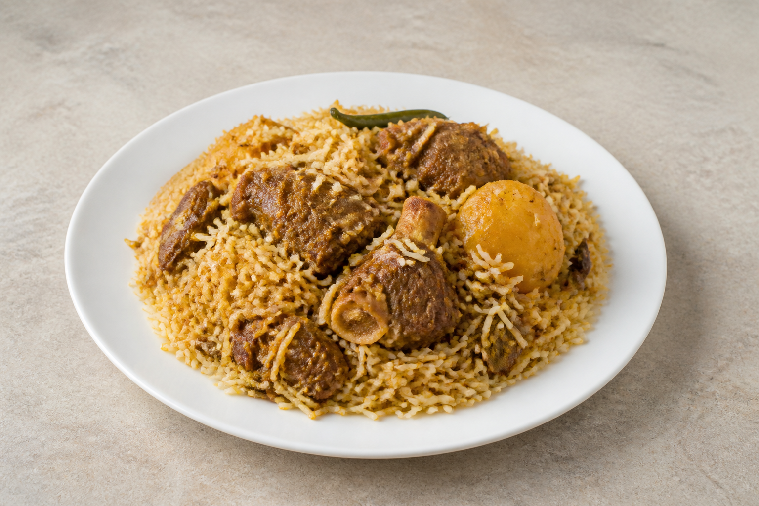 Bangladeshi biryani box P09 — dish
