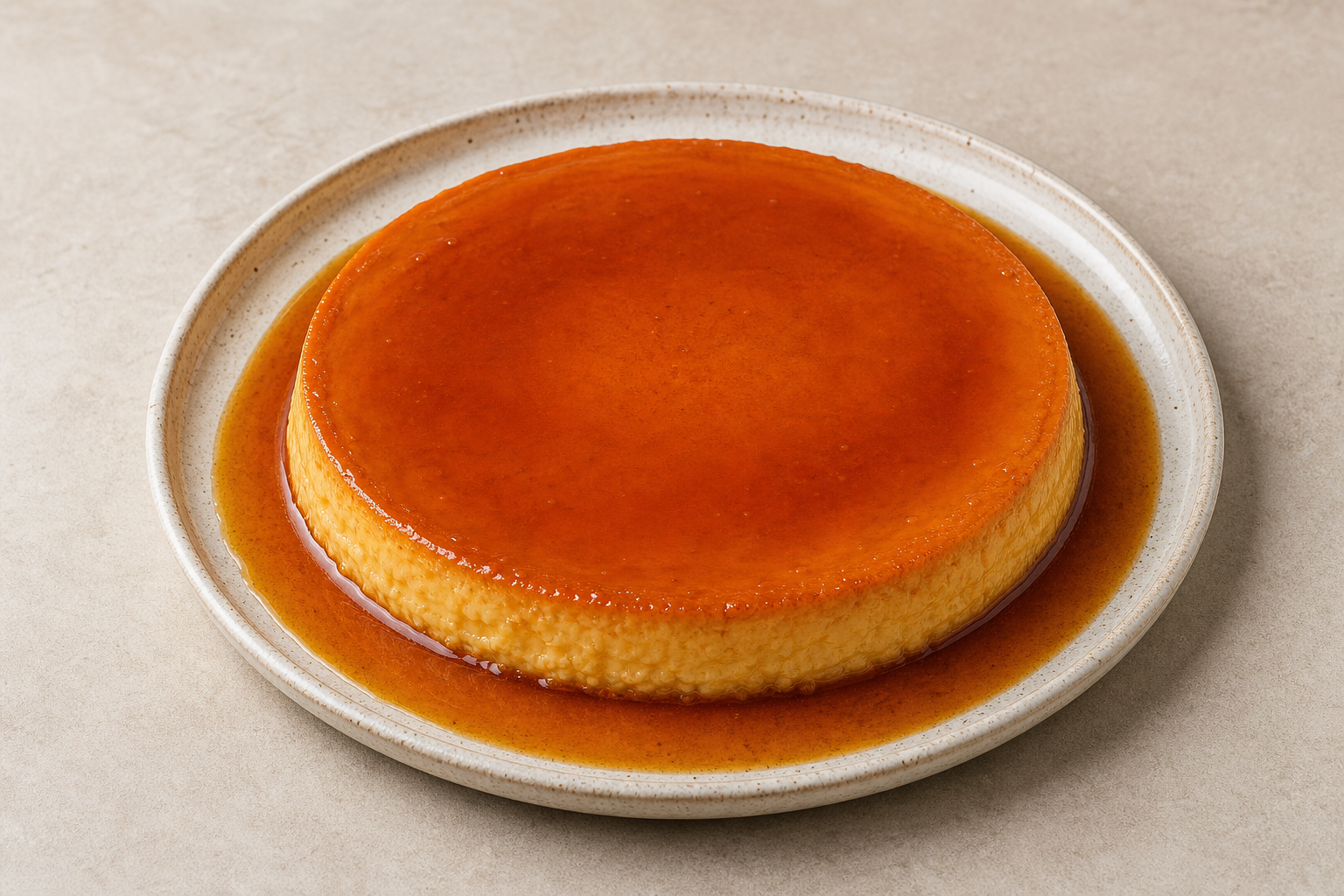 Photorealistic BE Caramel custard dessert P10 food image by VDAMO