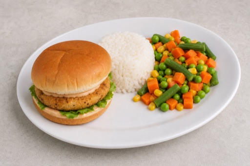 BE Kids burger meal fast-food P03 — Belgium dish