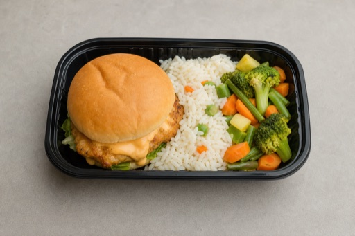 BE Kids burger meal fast-food P06 — Belgium dish