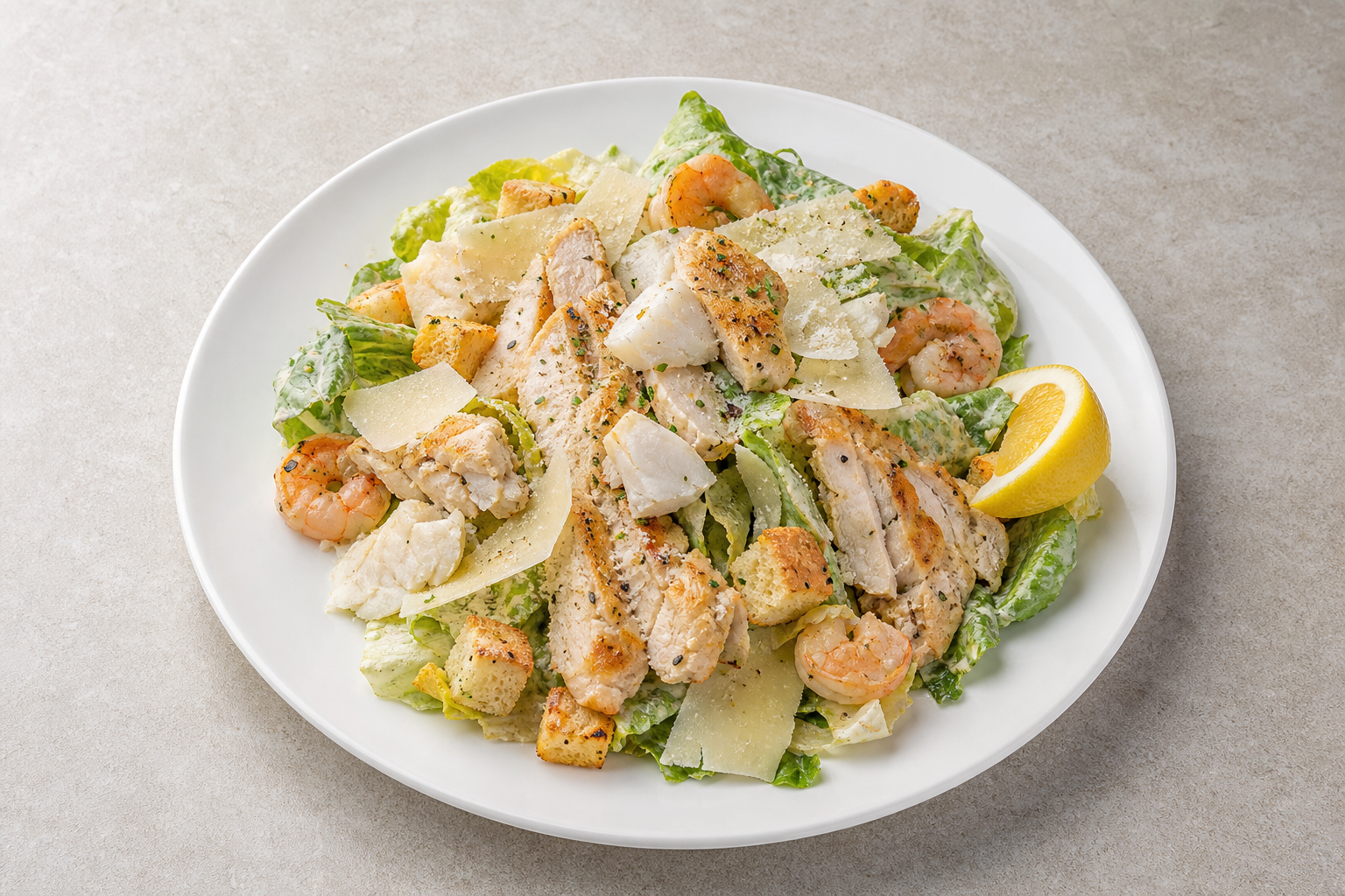 Photorealistic BE Caesar salad chicken western P09 food image by VDAMO