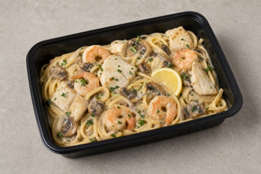 BE Creamy mushroom pasta western P06 — Belgium dish