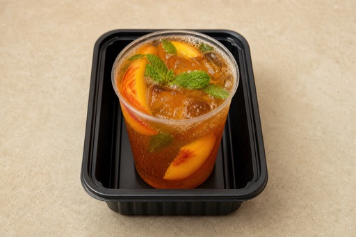 Photorealistic BO Iced peach tea bar-drink P06 food image by VDAMO