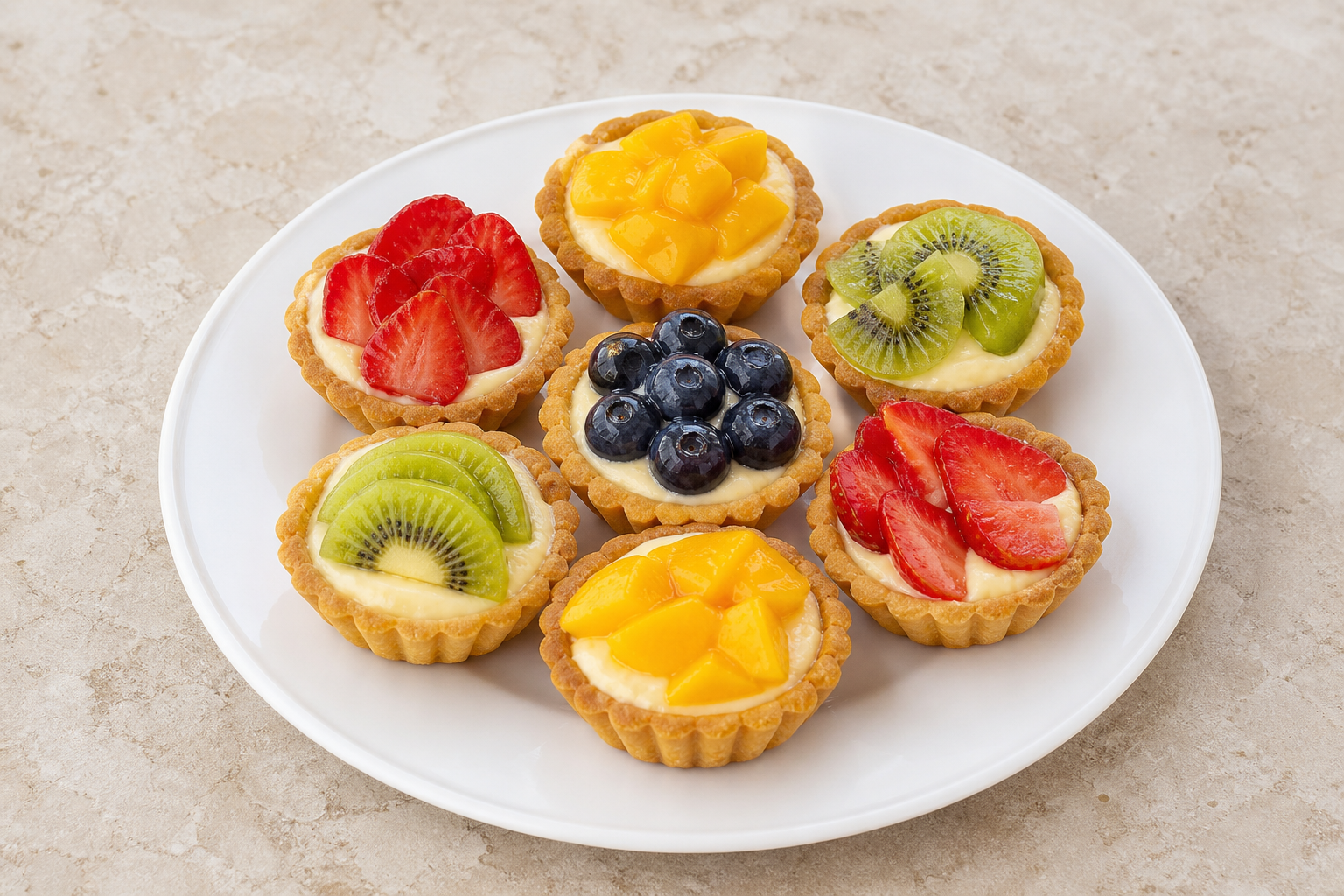 Photorealistic BR Mini fruit tart bakery P09 food image by VDAMO