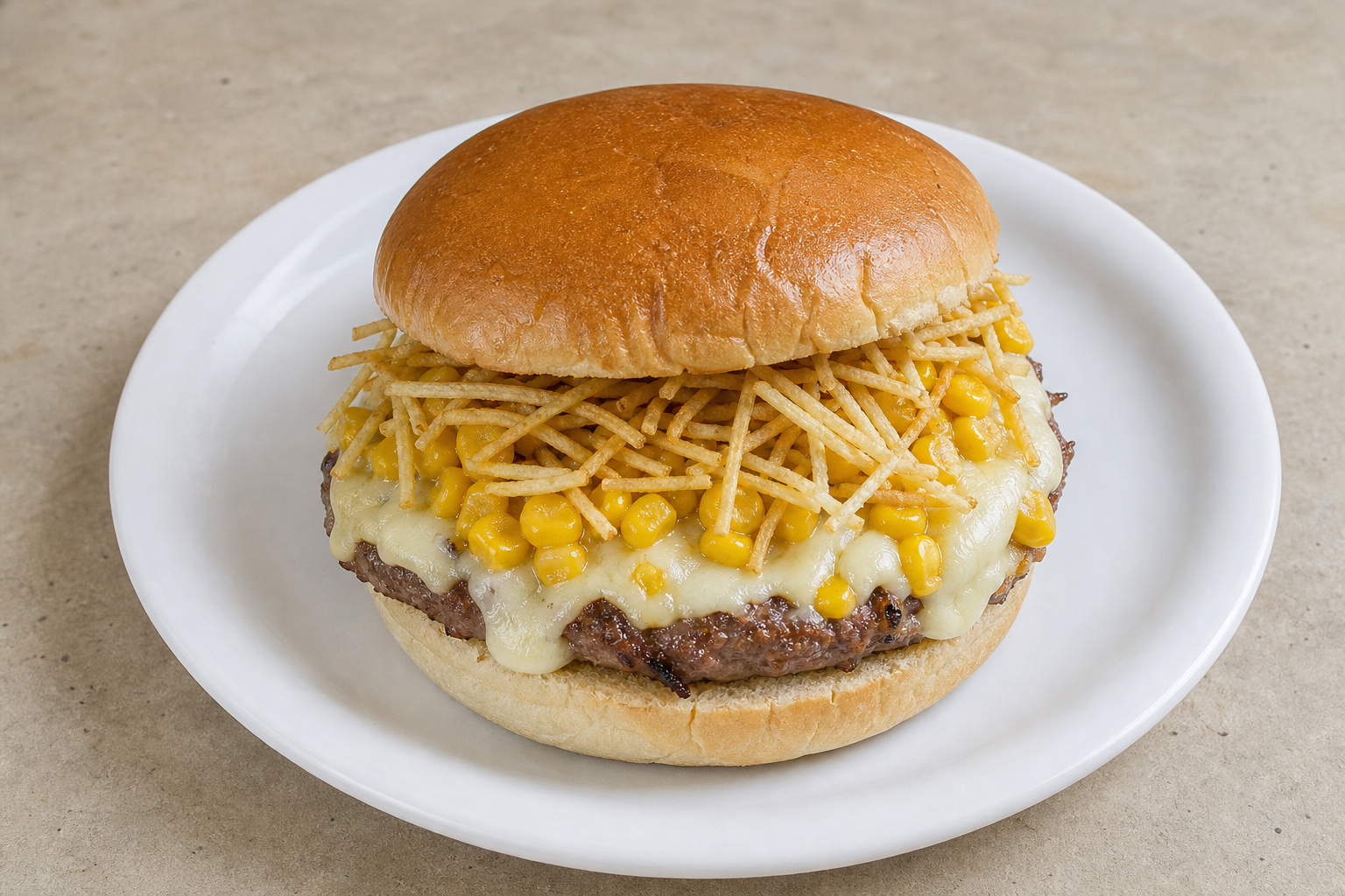 Photorealistic Brazilian X-burger P01 food image by VDAMO