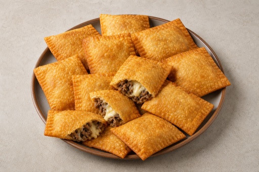 Photorealistic Brazilian pastel P10 food image by VDAMO