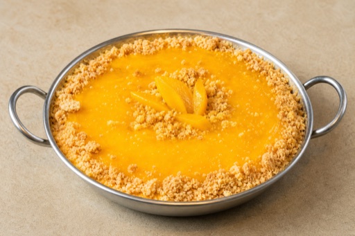 Photorealistic BR Mango pudding cup dessert P05 food image by VDAMO