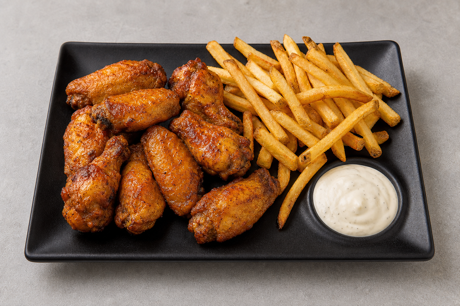 Photorealistic Canadian wings combo P02 food image by VDAMO