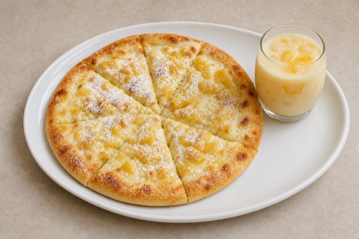 Photorealistic CA Dessert and drink set pizza P03 food image by VDAMO