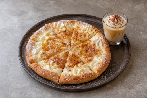 Photorealistic CA Dessert and drink set pizza P10 food image by VDAMO