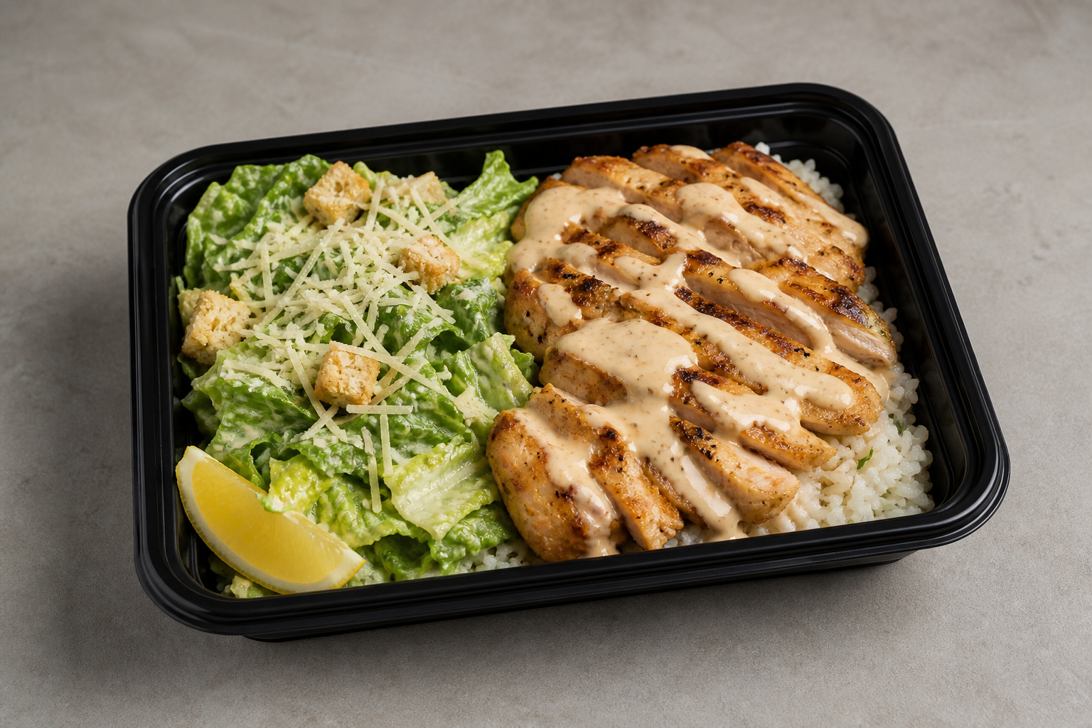 Photorealistic CA Caesar salad chicken western P06 food image by VDAMO