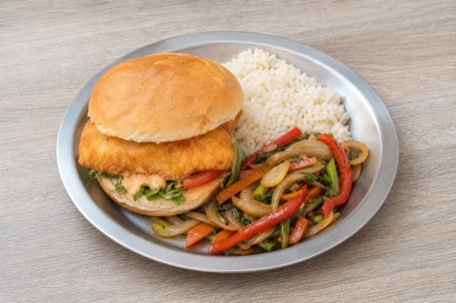 CL Fish burger set fast-food P05 — Chile dish