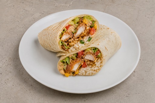 CL Fried chicken wrap fast-food menu photo, Chile menu images by VDAMO