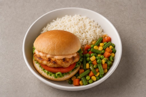CL Kids burger meal fast-food P04 — Chile dish