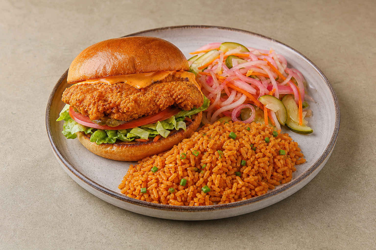 CL Spicy chicken sandwich fast-food P10 — Chile dish