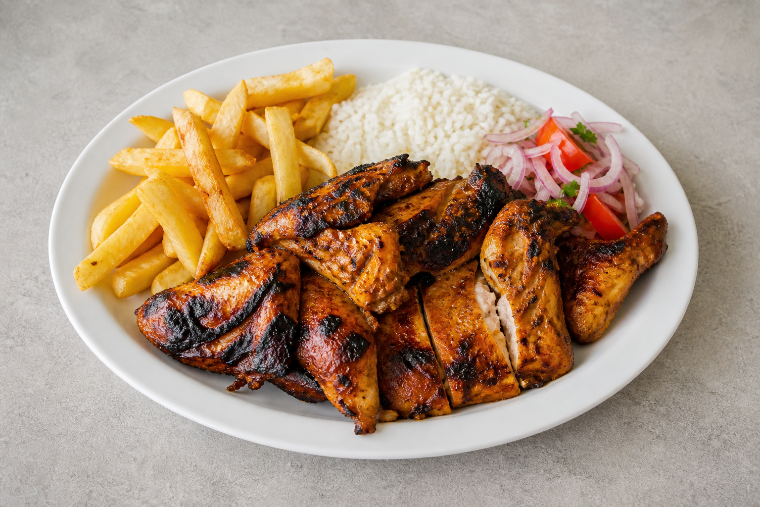 CL Grilled chicken meal latin P03 — Chile dish
