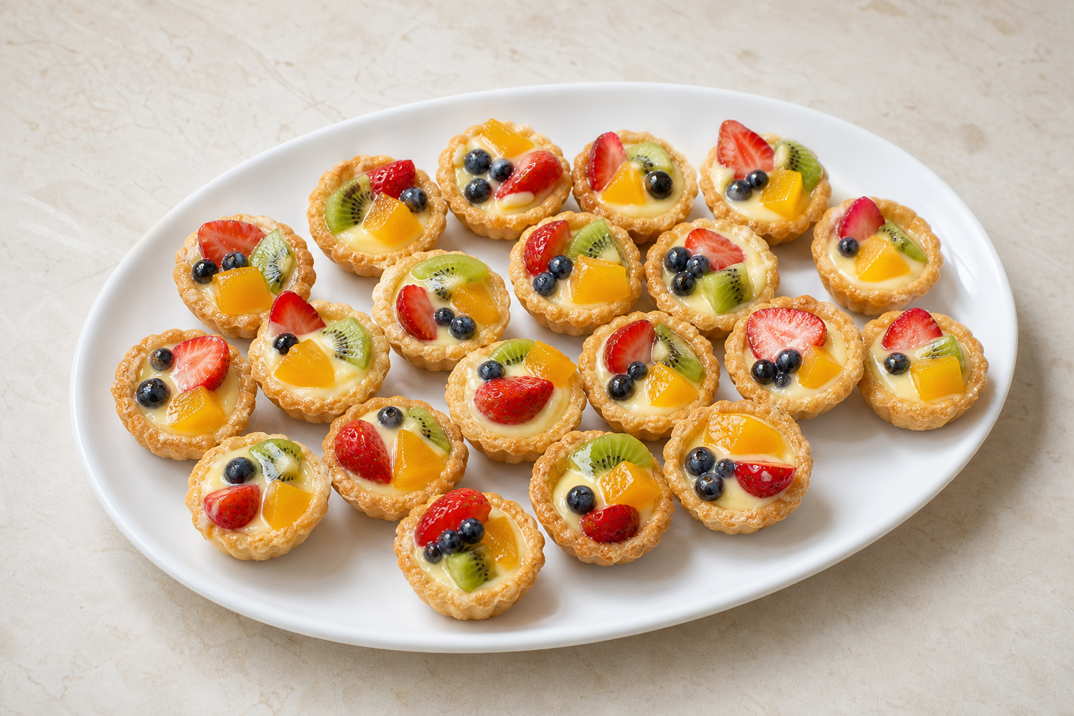 Photorealistic CN Mini fruit tart bakery P03 food image by VDAMO
