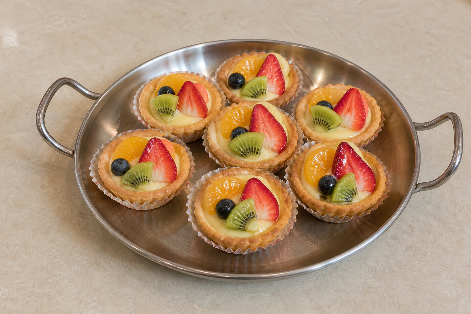 CN Mini fruit tart bakery P05 — China dish