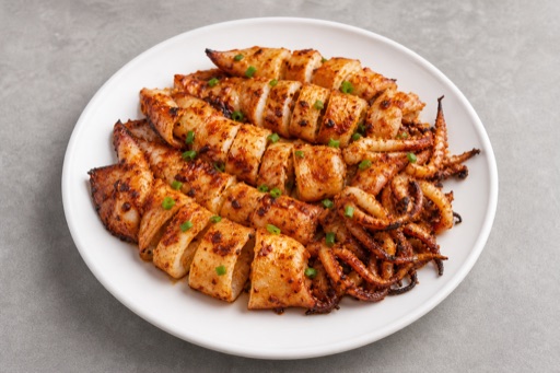 Photorealistic grilled squid P01 food image by VDAMO