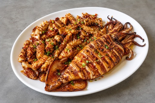 Photorealistic grilled squid P03 food image by VDAMO